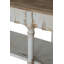 Console en bois avec tablette ouverte