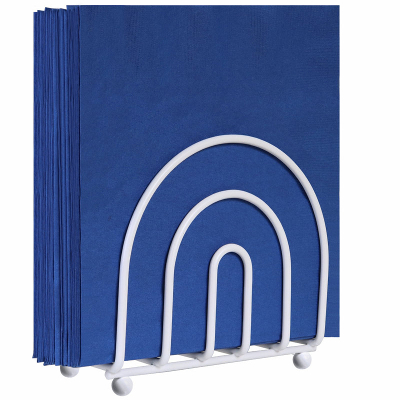 Porte-serviettes Archway Ebern Designs, Blanc