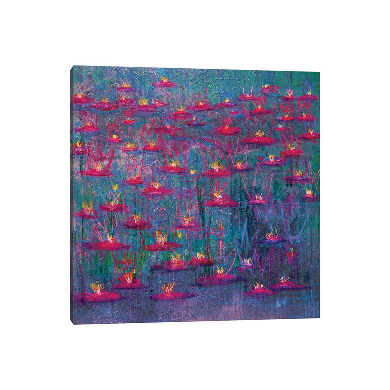 Water Lilies II by Heather Offord - Wrapped Canvas Print