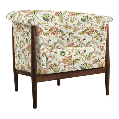 Fauteuil demi-tonneau l 34,5 po Walnut Grove