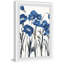 « blue florals viii », reproduction de peinture à l’acrylique encadrée-2143561818