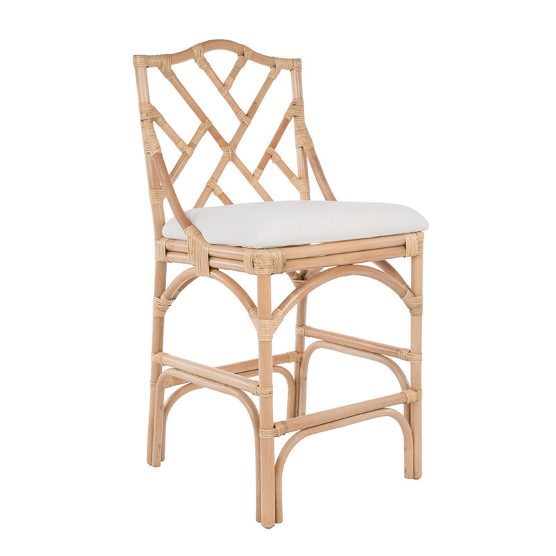 Alderson Upholstered Counter Stool, Natural, Counter Stool (27.5" Seat Height)