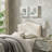 Cosette Performance Velvet Twin Size Headboard in Alabaster-562061201