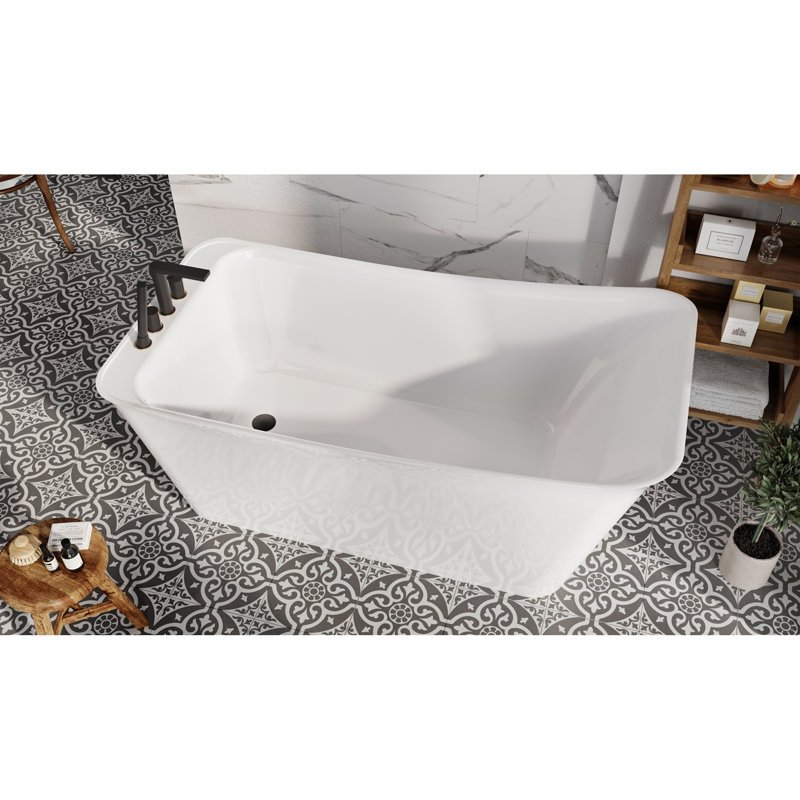 1600mm x 800mm Freestanding Soaking Acrylic Bathtub