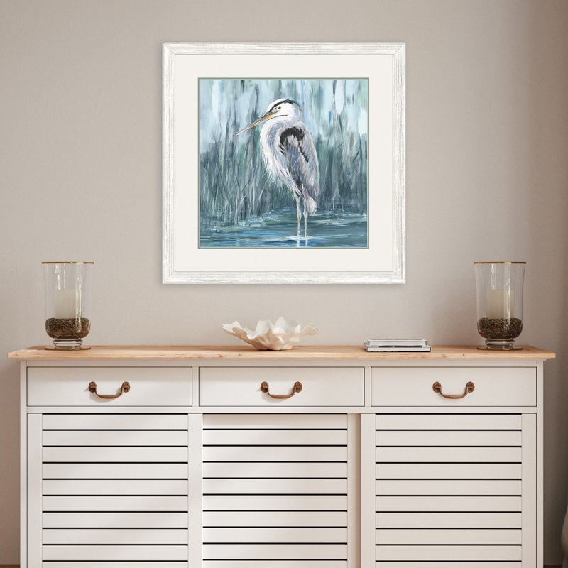 «Still Still Heron II», art encadré