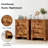 Nightstand With Charging Station, Farmhouse End Table-1597379606