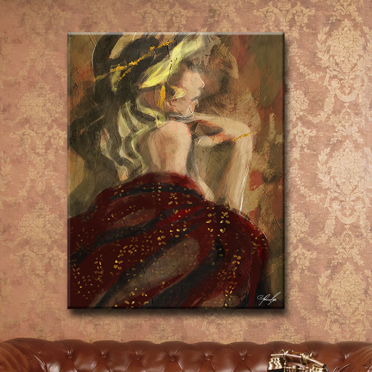 «Decembre», reproduction sur toile, H 30 po x l 24 po x P 1,5 po