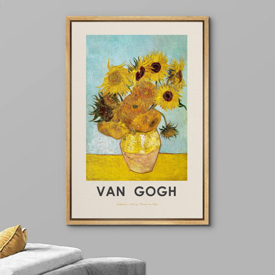 «Classical Artwork Sunflowers 1889» par Vincent Van Gogh, reproduction d'art sur toile