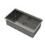 Évier de cuisine noir en acier inoxydable de calibre 16 pour station de travail encastrable 33 po x 19 po x 10 po Gunmetal