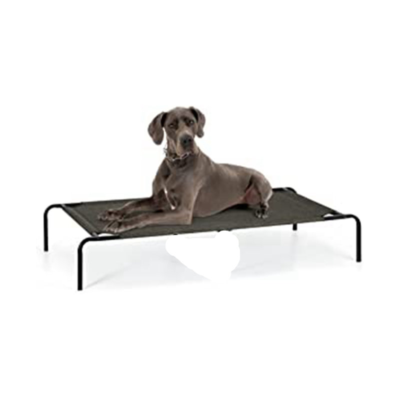 Lit surélevé surélevé pour chien, Gris, L 32 po x P 21,2 po x H 7,5 po