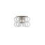 Ecos Wall Lamp 35 Crystal Striped Glass Glossy Chrome G9 Ul-638648089
