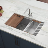 36" L x 19" W Undermount Kitchen Sink