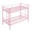 Lit superposé en métal rose simple sur simple-1506460036