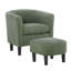 Chaise rembourrée avec repose-pieds-1783890150