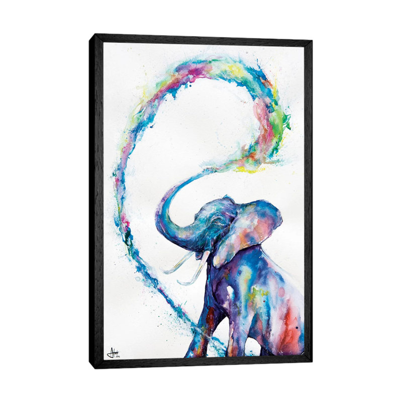 Veris 1 Piece Wall Art on Canvas, 66.04 cm H x 45.72 cm W, Black Framed