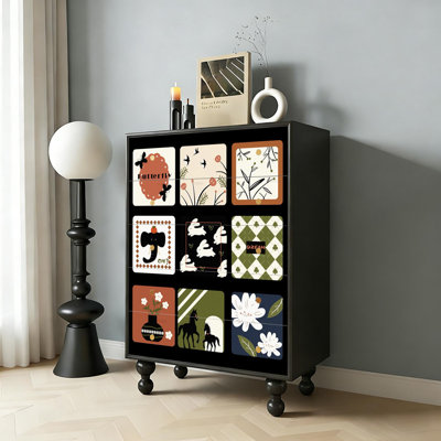 Ceridwen Solid Wood 5 - Drawer Accent Chest