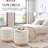 Carra 18'' Wide Round Upholstered Pouf Ottoman-834965232