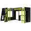Lit mezzanine simple en L en bois-1825641333
