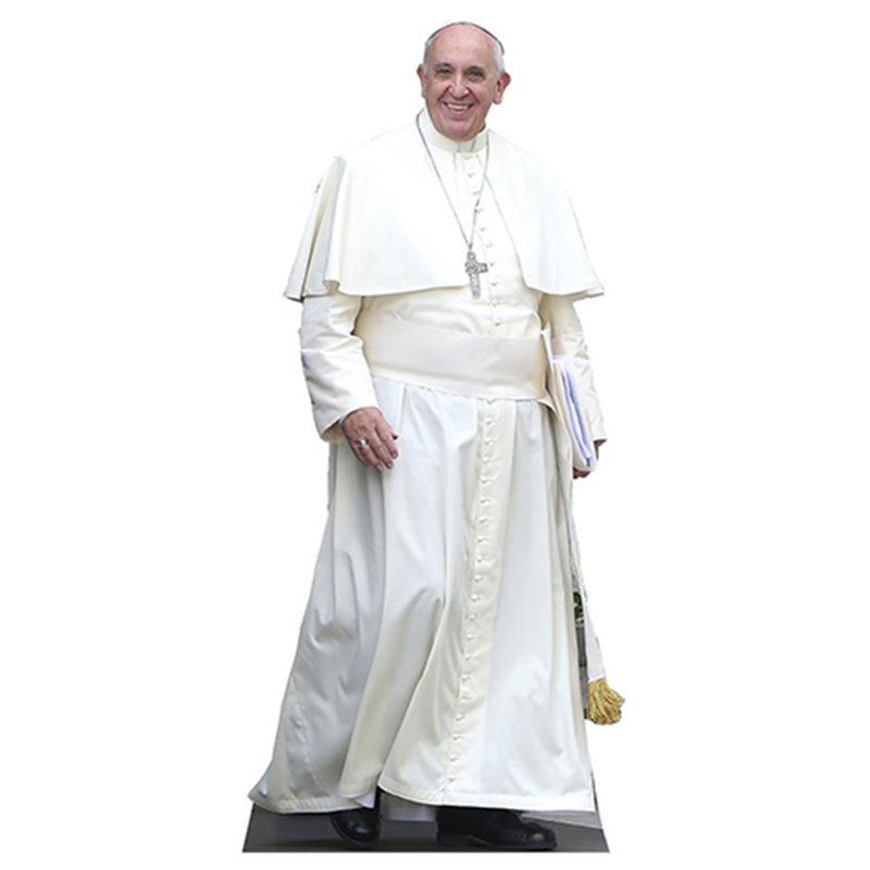 Pape Francis debout en carton debout