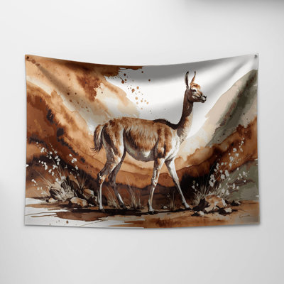 Tapisserie murale Wildlife Guanaco