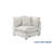 Upholstered 5 Piece Sectional Sofa Cloud Couch With Movable Ottoman-1996525938