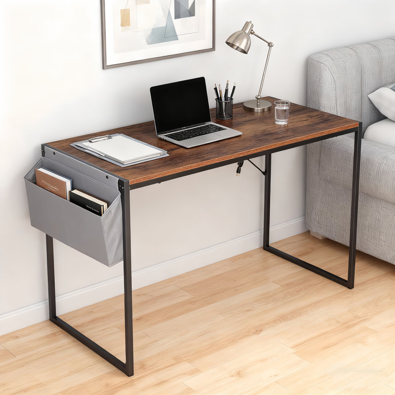 Bureau d'étude Parinita - Station de travail élégante et élégante pour les petits espaces, H 30 po x l 47,2 po x P 18,9 po