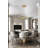 Egremt Gold LED Chandelier With White Acrylic Diffuser-1371388937