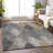 Premium Machine Washable Prisco Pewter Rug-518681037