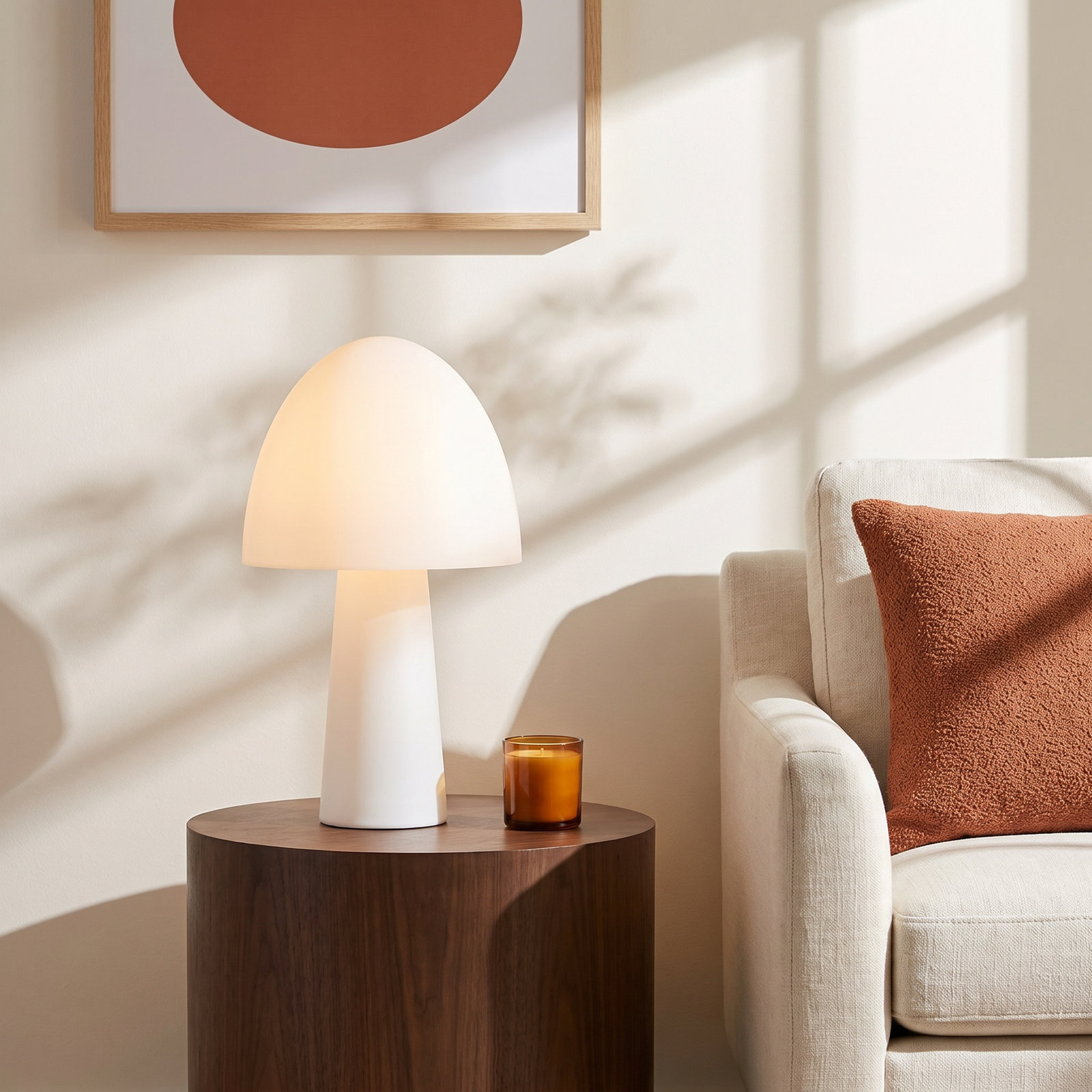 Batch Bedside Lamp, Soft White, White
