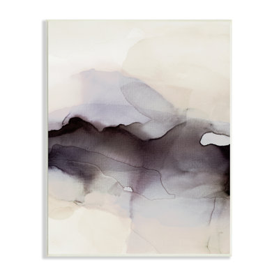 Abstrait, peinture à l'aquarelle noire, fondu, encre fluide, ombre, art mural par Kippi Leonard