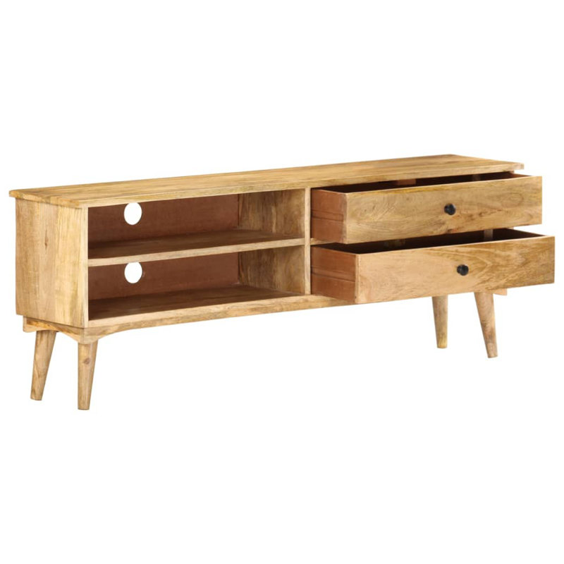 Ivy Bronx TV Stand 55.1"X11.8"X19.7" Solid Wood Mango