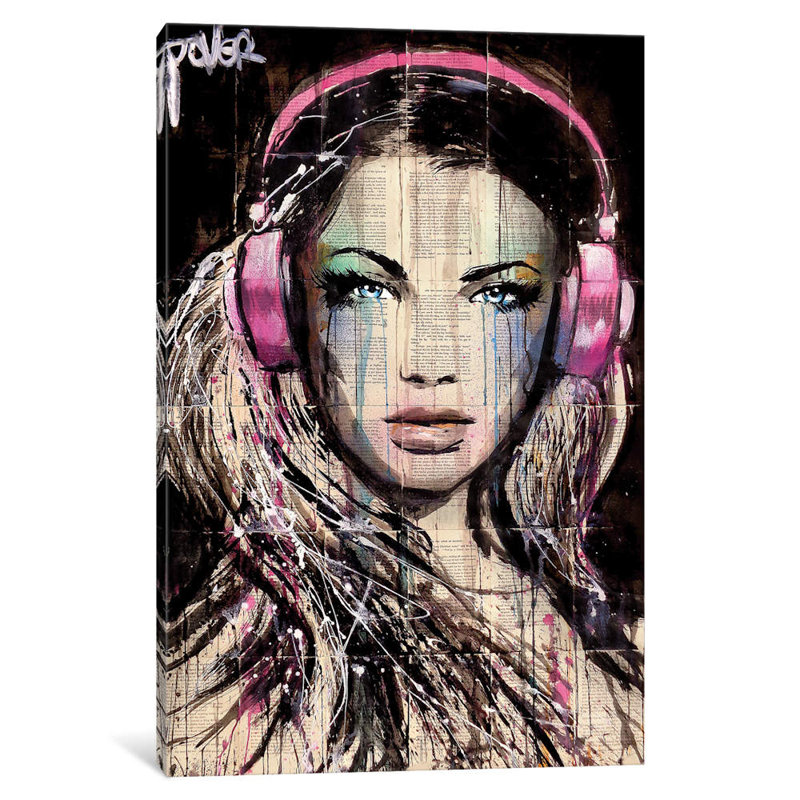 DJ by Loui Jover - Wrapped Canvas Print, 66.04 cm H x 45.72 cm W x 1.91 cm D