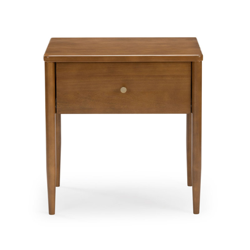Harbor 1 Drawer Nightstand, Pecan, Pecan