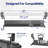 VIVO Black Clamp-on Height & Width Adjustable Keyboard Tray