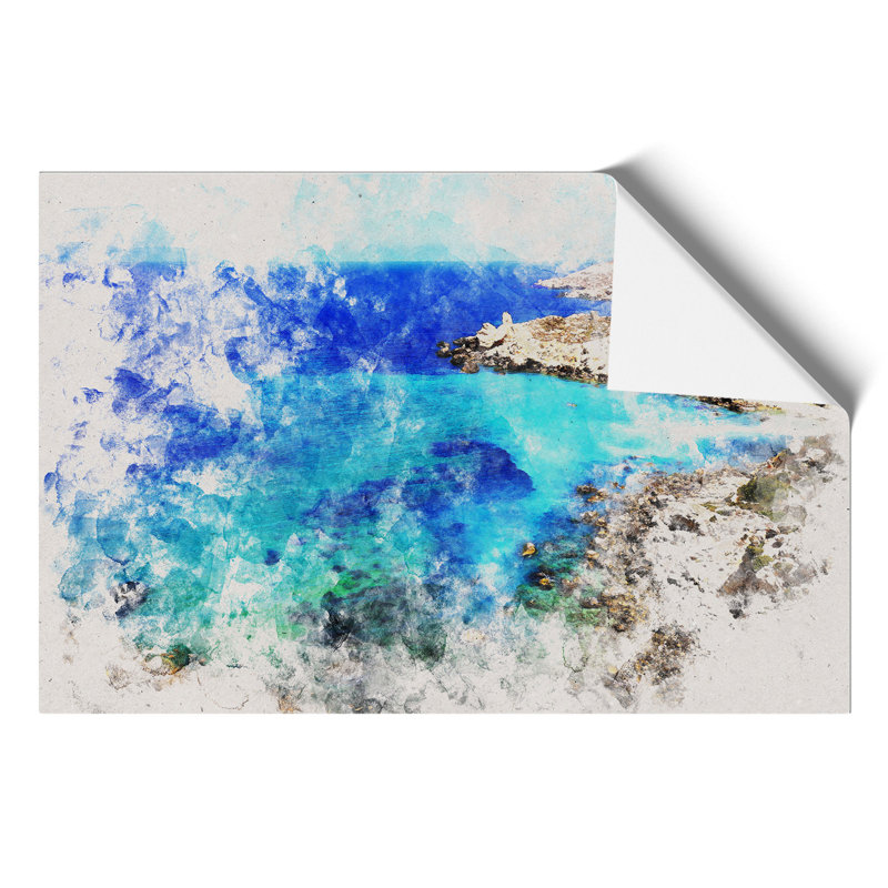 The Coast Of Malta - No Frame Painting, 21cm H x 30cm W x 0.1cm D