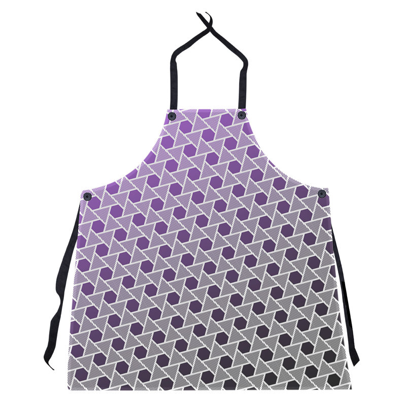 Katelyn Elizabeth Bib Apron, Black/Purple