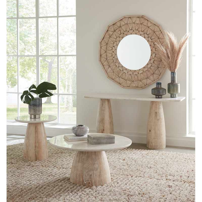 Palm Desert Marble End Table