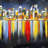 Colorful Cityscape Reflection Canvas | Office Contemporary Decor