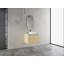 Meuble-lavabo mural 30 po avec lavabo d'art en céramique et 2 portes à fermeture en douceur, emballage KD, contreplaqué-125514784-125514783
