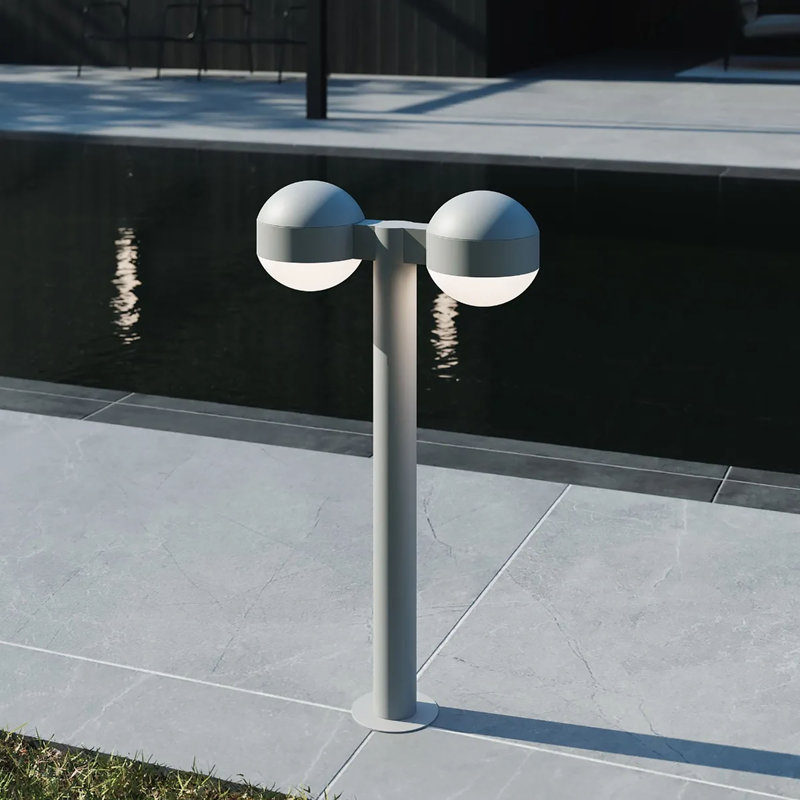 Reals LED Bollard Light, Textured Bronze, 23.75" H x 5" W x 13.5" D