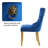 Velvet Upholstered Dining Chair with Wood Legs-683354871-683354867-683354876