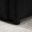 Canapé-lit convertible 3 po en tissu noir. Lit escamotable pour un séjour d'une nuit. Inclinable et coussins. Poches. Facile à assembler. Salon attrayant 1 lit. Caractéristique. Assemblage pratique des coussins moelleux-207893295