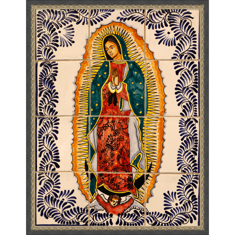 Vierge de Guadalupe Quito, reproduction d'art sur toile encadrée