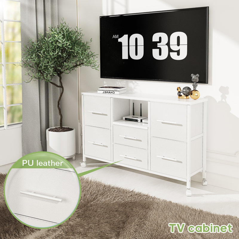 Talaisha 38.1cm W 6 - Drawer Chest of Drawers, White