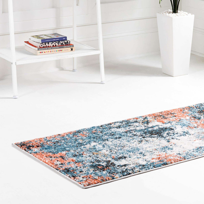 Abstract Indoor Rug, Runner 2'7" x 10'