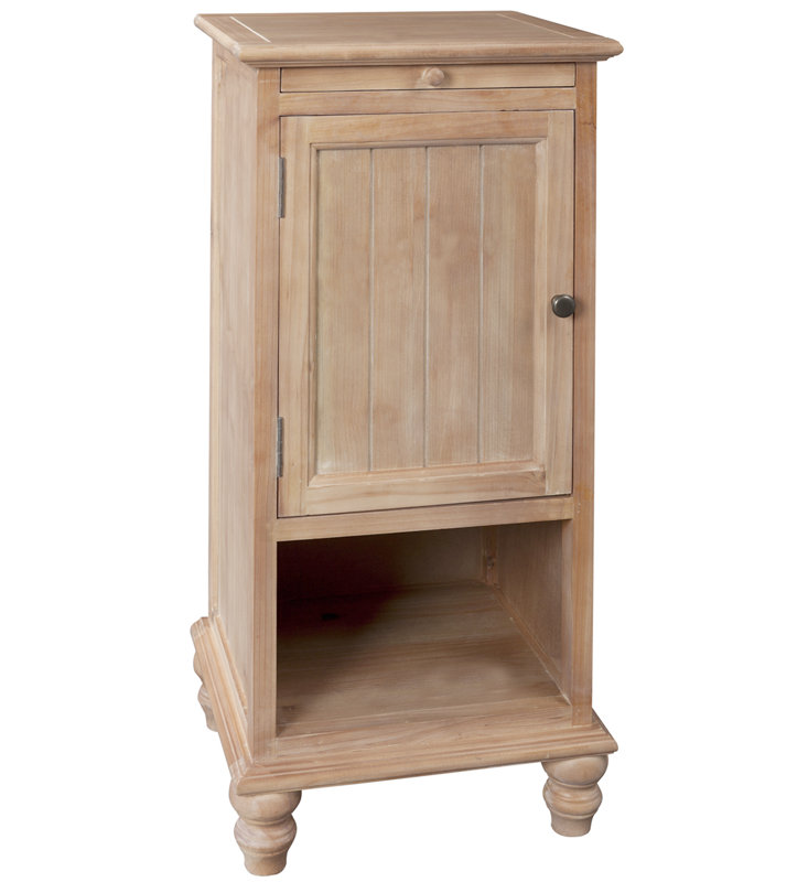 Joanna Solid Wood Tray Top End Table, Maple Red