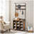 Coat Rack, Hall Tree with Shoe Rack for Entryway, 3-in-1 Entryway Coat Rack and Storage Rack, with 7 Hooks, a Hanging Rod