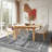 Washable Area Rug Gray Soft Accent Carpet Vintage Inspired Distressed Low Pile for Living Room Dining Room Bedroom Den-408433946