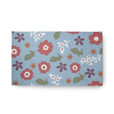 Chenille Floral Indoor Rug