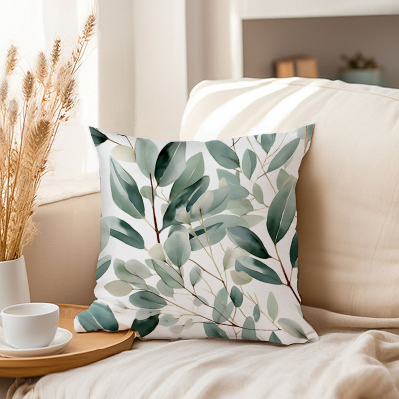 Botanical Eucalyptus Leaves Pattern Leaf XVII, 20"H x 20"W